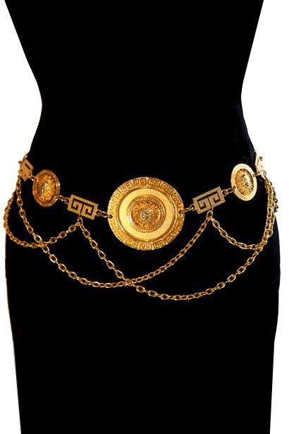 vintage versace gold chain belt|vintage versace belt women's.